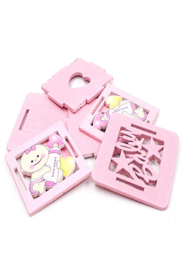 Jades : Baby Themed Favor Box- Baby Themed Party Candy Boxes-Baby Shower Treat Box-Baby Themed 1st Birthday-Baby Themed Table décor | Set of 6 | Pink (Set B) - Image 5
